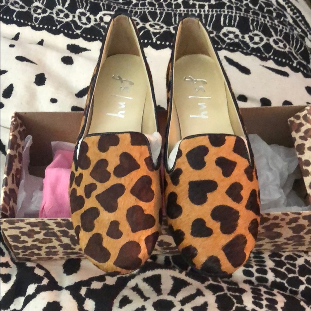 NWT Calf Hair French Sole Smoking Slipper Sz 5.5